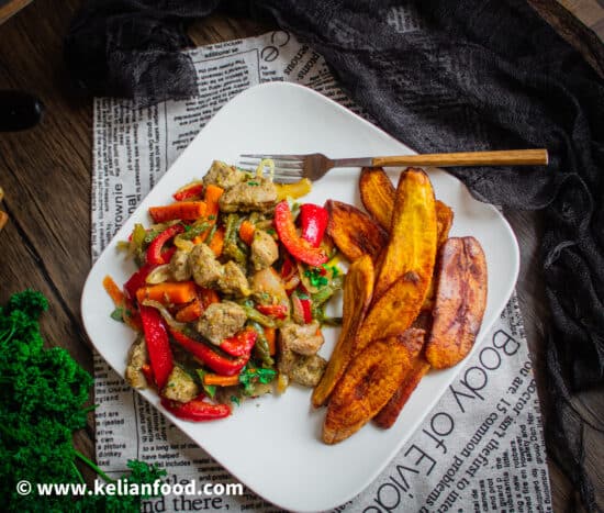 dinde sautes au legumes
