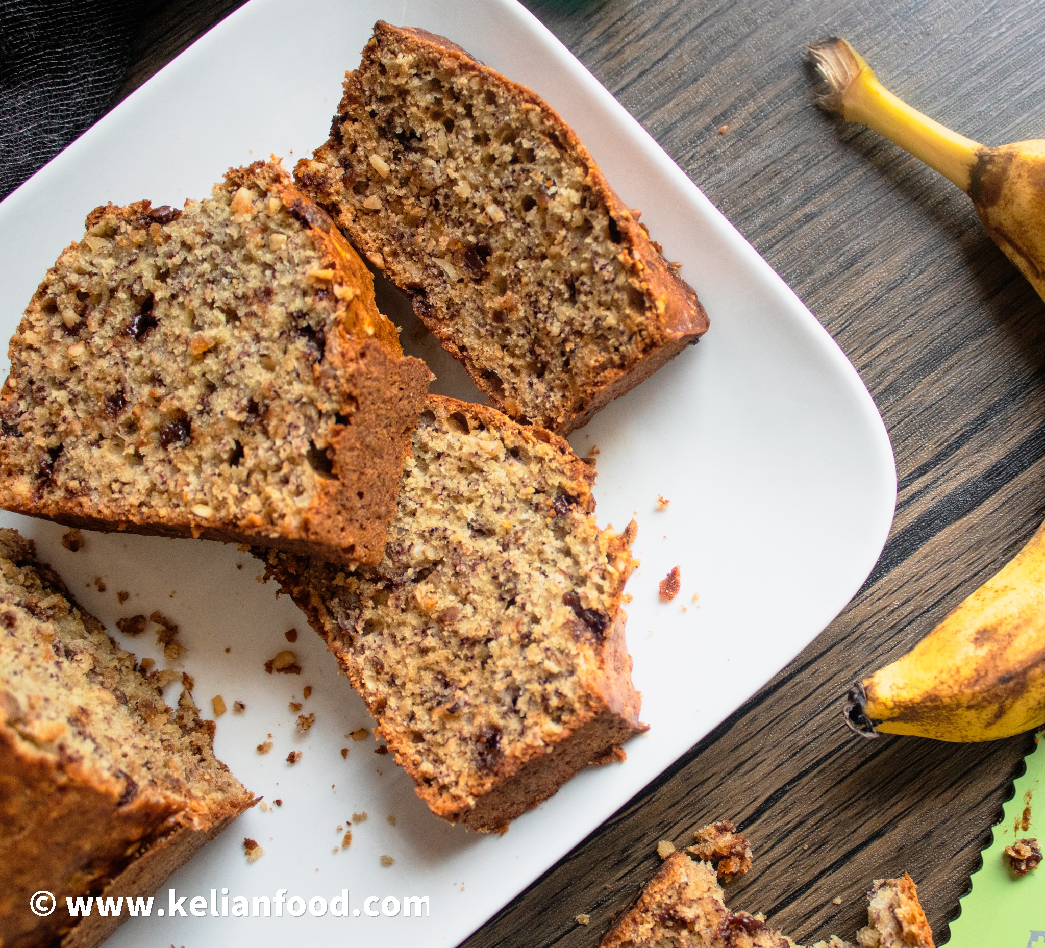 Recette Gâteau banane chocolat