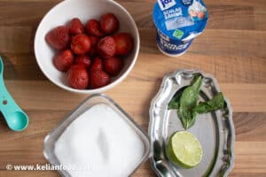 ingredients glace a la fraise