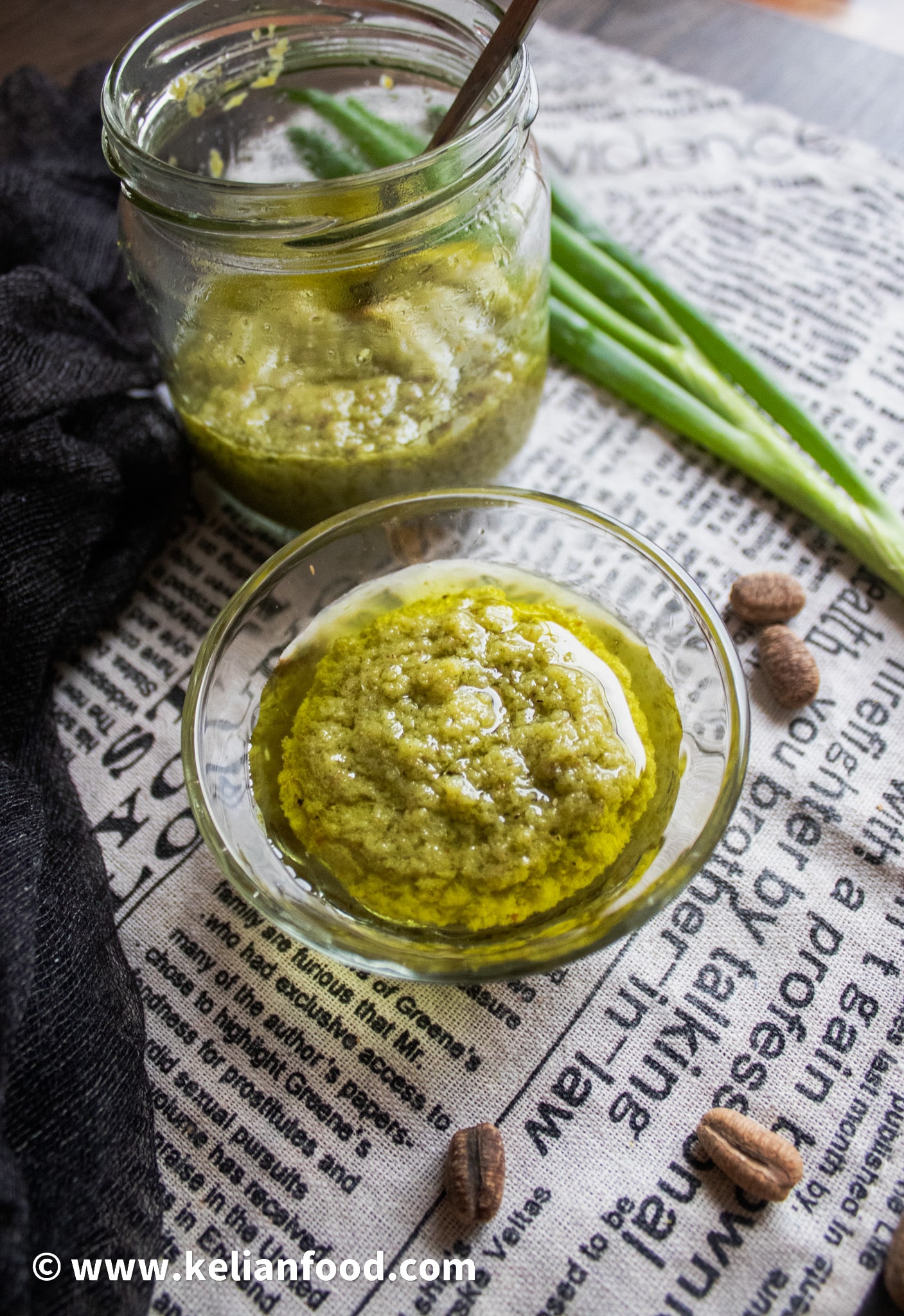 Sauce verte express condiments verts pour poisson braisé! Kelianfood