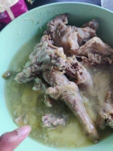 poulet cuit