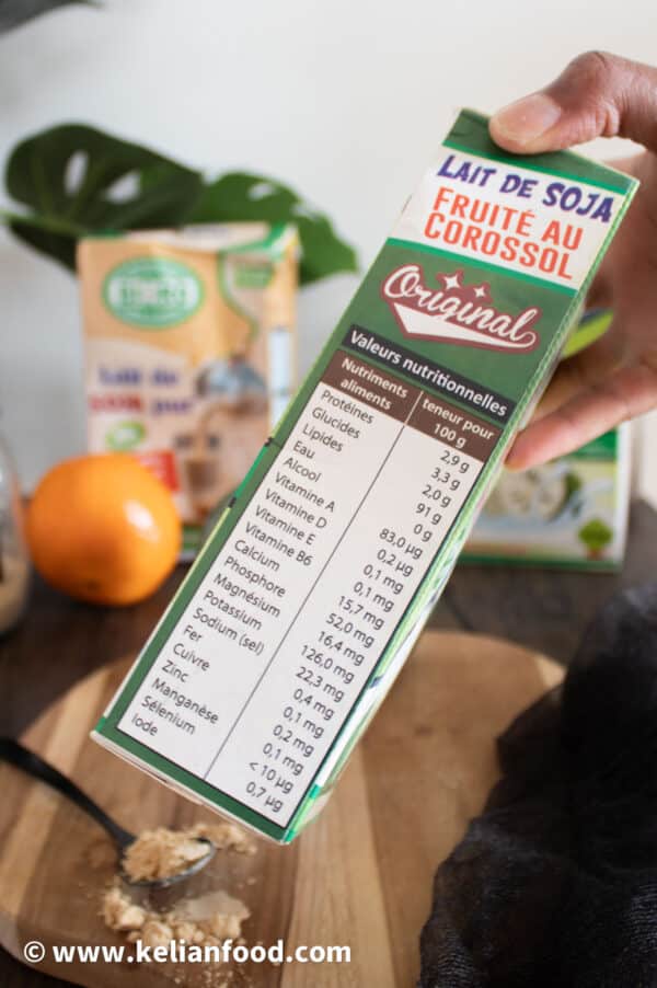 lait soja corosol
