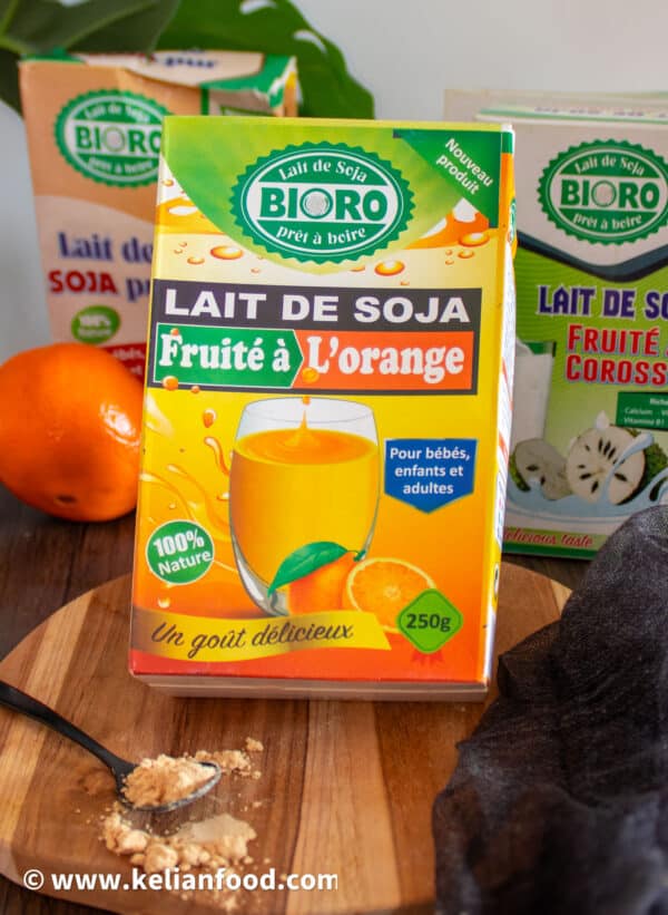 lait de soja orange