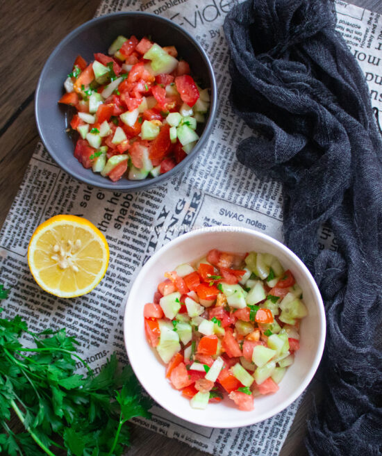 salade concombre tomate