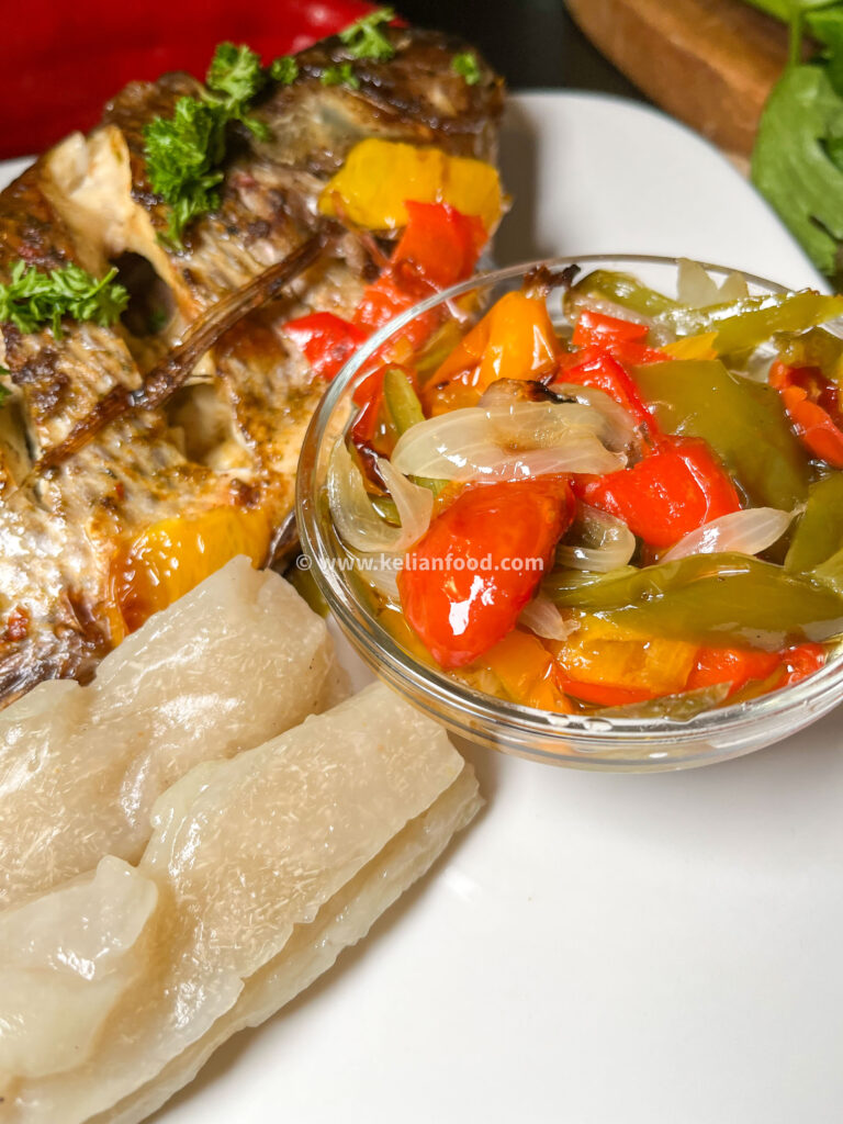 poisson au four briase avec les legumes