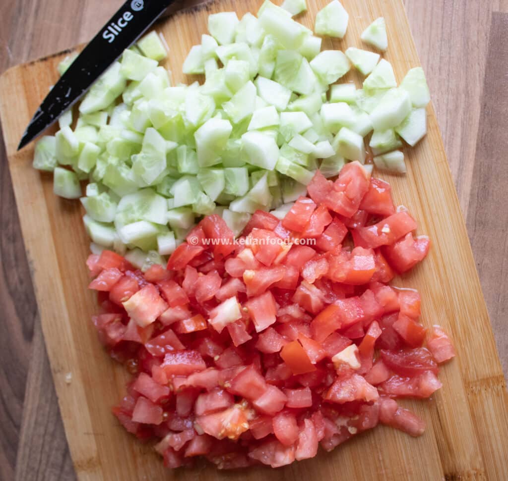 recette salade tomate concombre