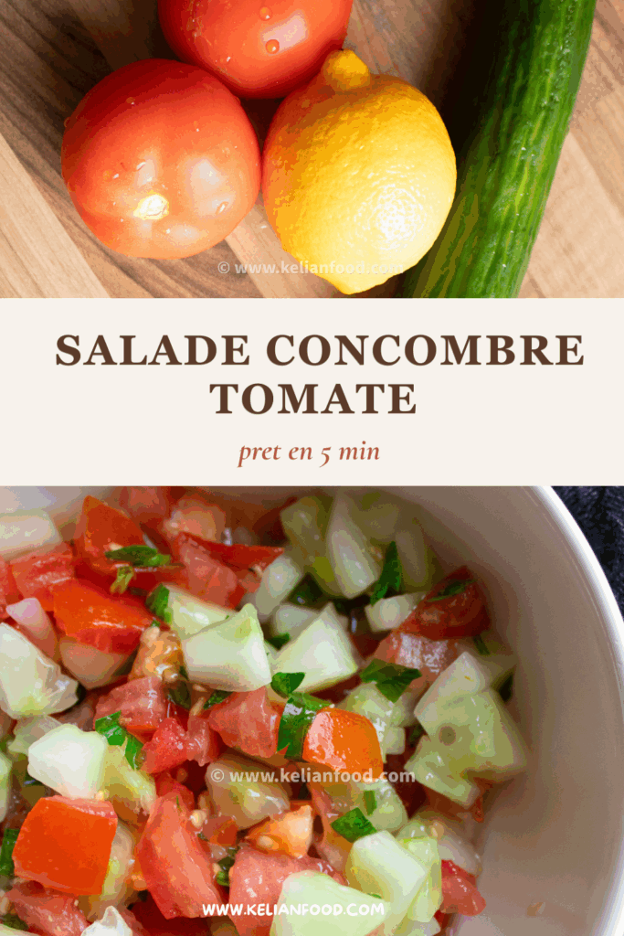 salade concombre tomate
