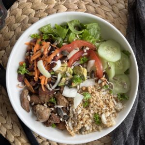 poke bowl fonio poulet